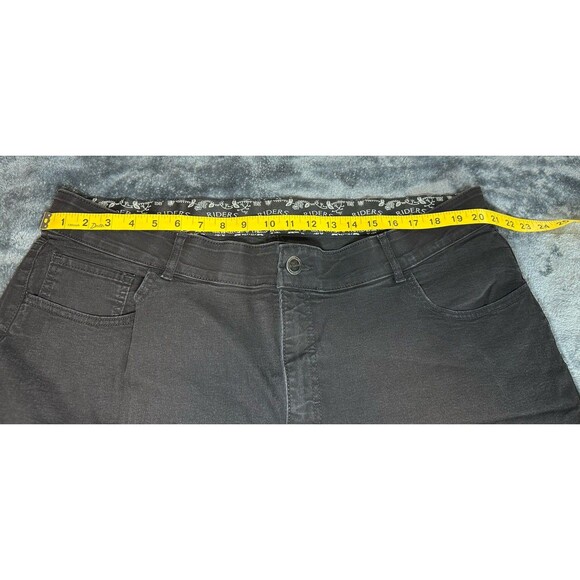 Riders by Lee Black Straight Leg Jeans Size 24 W - Picture 5 of 9